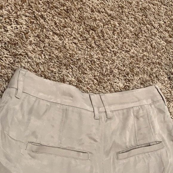 Free People Tan Sateen Pants - Women’s Size 0 - Picture 8 of 10
